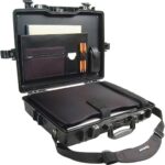 Pelican 1495CC#1 Laptop Case Black 17 Inch Computer Sleeve Lid Organizer Combination Lock Watertight 1495-003-110