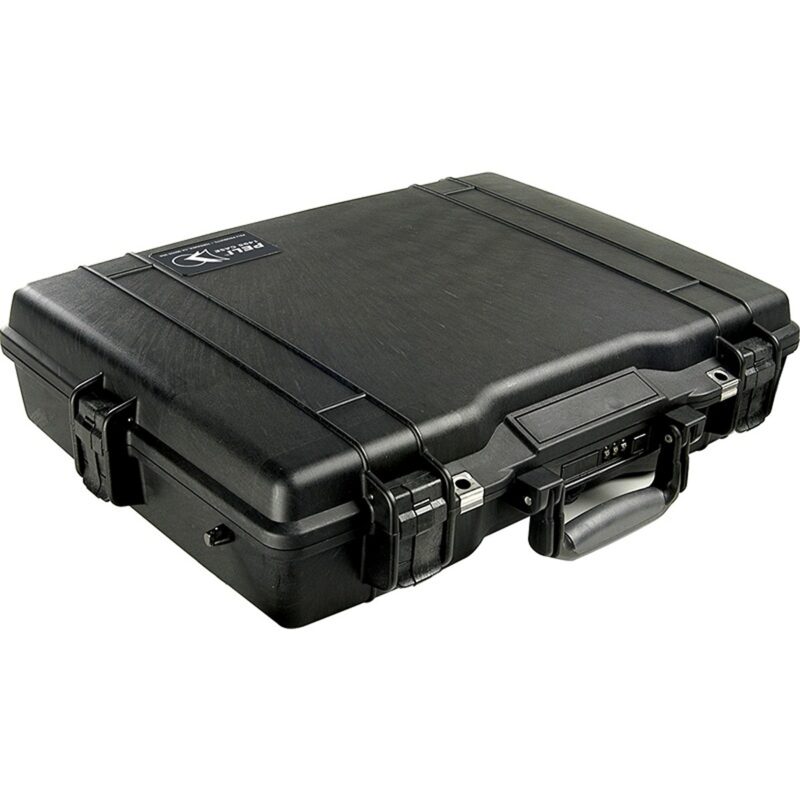 Pelican 1495CC#2 Laptop Case Black with Foam Lid Organizer Padded Sleeve Combination Lock Watertight 1495-008-110