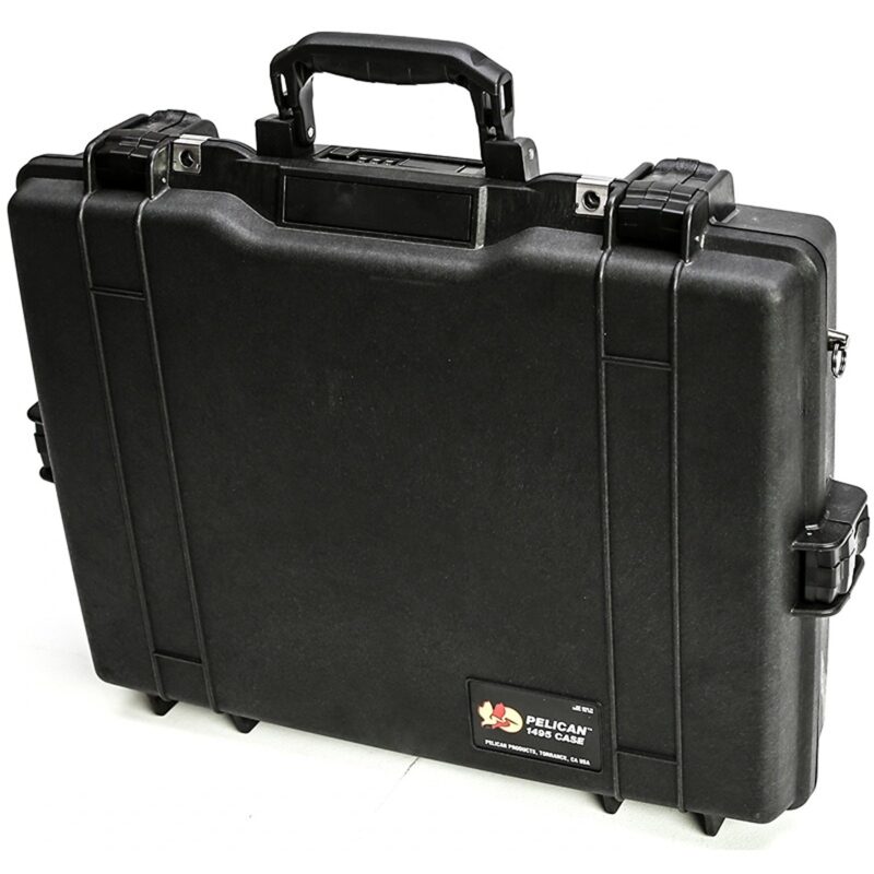 Pelican 1495CC#2 Laptop Case Black with Foam Lid Organizer Padded Sleeve Combination Lock Watertight 1495-008-110