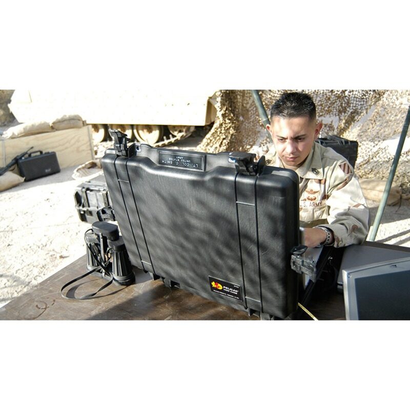 Pelican 1495CC#2 Laptop Case Black with Foam Lid Organizer Padded Sleeve Combination Lock Watertight 1495-008-110