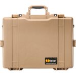 Pelican 1495CC#2 Laptop Case Desert Tan with Foam Lid Organizer Padded Sleeve Combination Lock Watertight 1495-008-190
