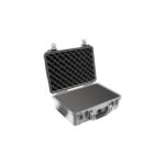 Pelican 1500 Protector Case Silver with Foam - Watertight Crushproof Dustproof Hard Case 1500-000-180
