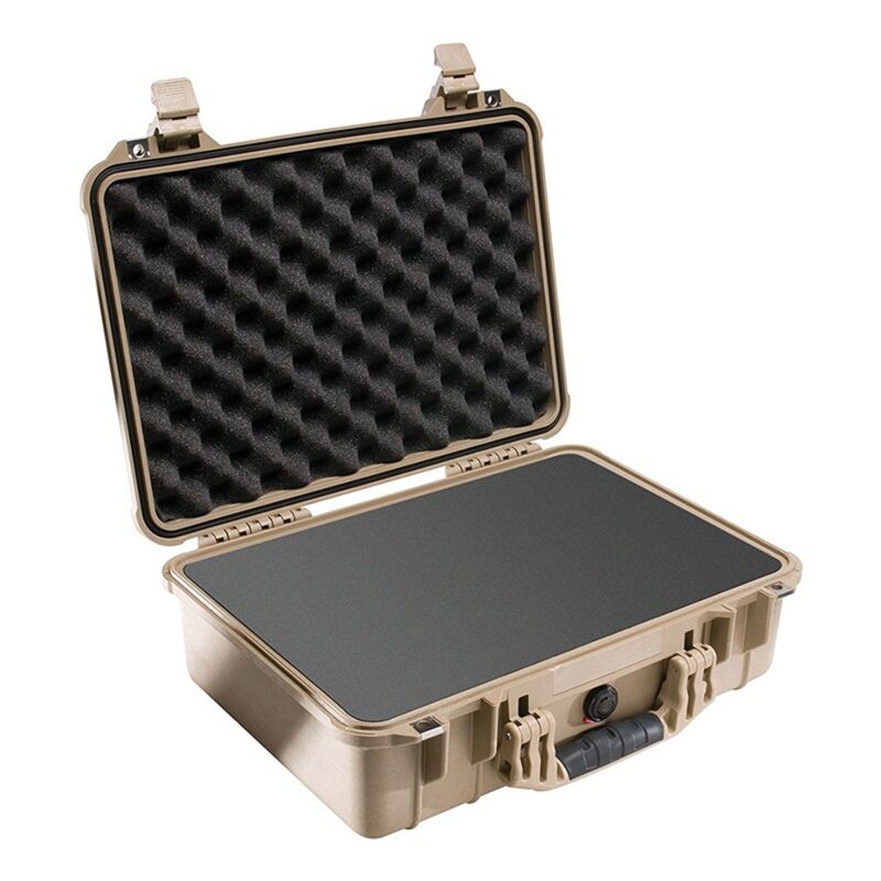Pelican 1500 Protector Case Desert Tan with Foam Watertight Crushproof Pick N Pluck 1500-000-190
