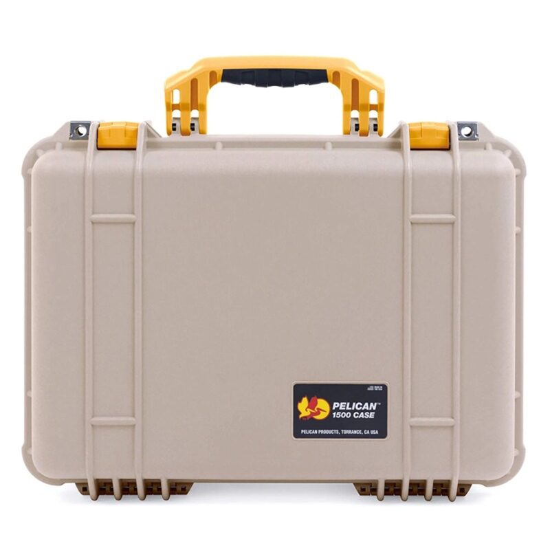Pelican 1500 Protector Case Desert Tan with Foam Watertight Crushproof Pick N Pluck 1500-000-190