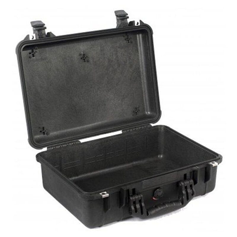 Pelican 1500NF Protector Case Black No Foam Watertight Crushproof Empty Interior 1500-001-110