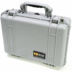 Pelican 1500NF Protector Case Silver No Foam Watertight Crushproof Empty Interior 1500-001-180