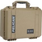 Pelican 1500NF Protector Case Desert Tan No Foam Watertight Crushproof Empty Interior 1500-001-190