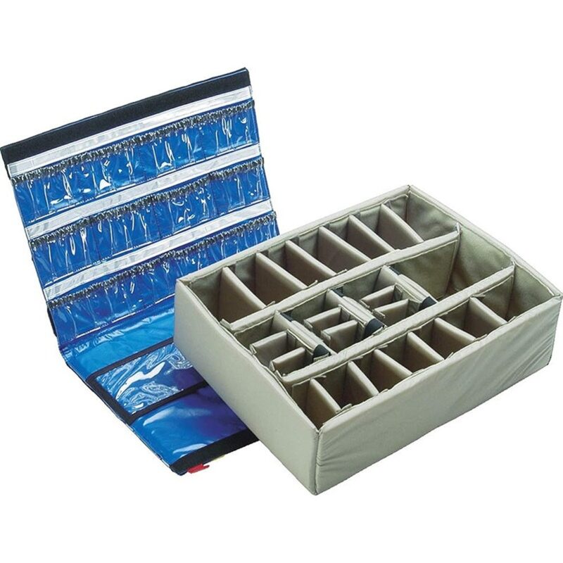 Pelican 1500EMS Medical Case Black with Lid Organizer & Padded Dividers Watertight Crushproof 1500-005-110