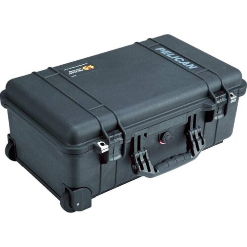 Pelican 1510 Carry-On Protector Case Black with Foam Watertight Crushproof Wheels 1510-000-110