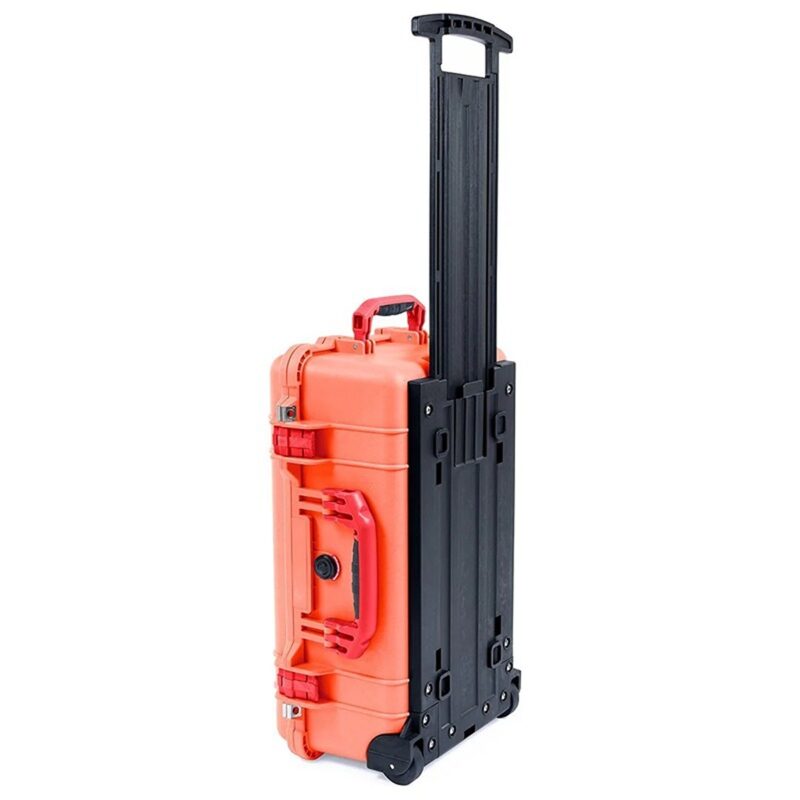 Pelican 1510 Carry-On Protector Case Orange with Foam Watertight Crushproof Wheels High Visibility 1510-000-150