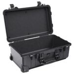 Pelican 1510NF Carry-On Protector Case Black No Foam Watertight Crushproof Wheels Empty 1510-001-110