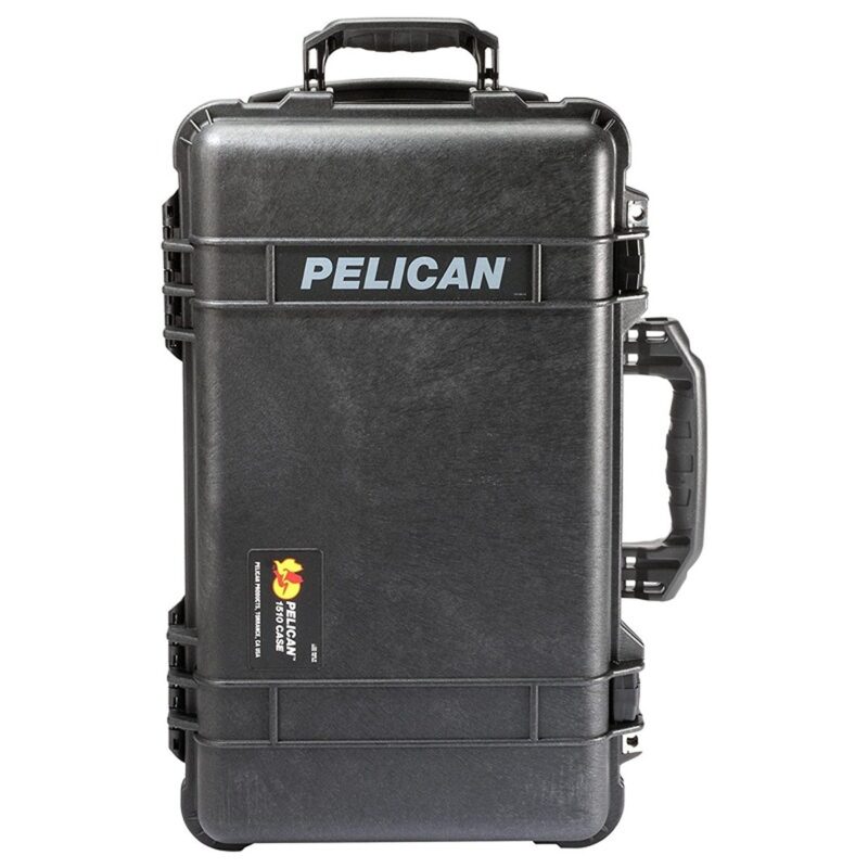 Pelican 1510NF Carry-On Protector Case Black No Foam Watertight Crushproof Wheels Empty 1510-001-110