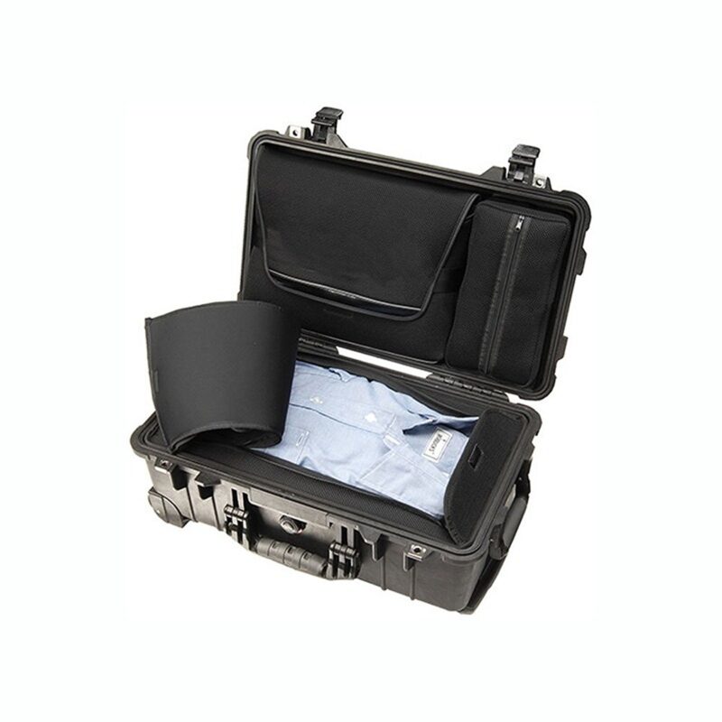 Pelican 1510LOC Carry-On Laptop Case Black with Sleeve & Pouch Watertight Crushproof Wheels 1510-006-110
