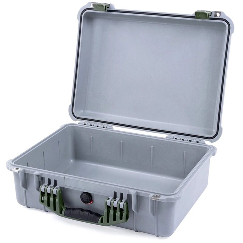 Pelican 1520 Protector Case Silver with Foam Watertight Crushproof Pick N Pluck 1520-000-180