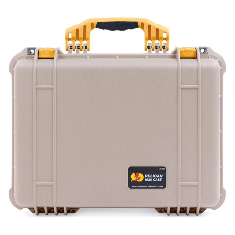Pelican 1520 Protector Case Desert Tan with Foam Watertight Crushproof Pick N Pluck 1520-000-190