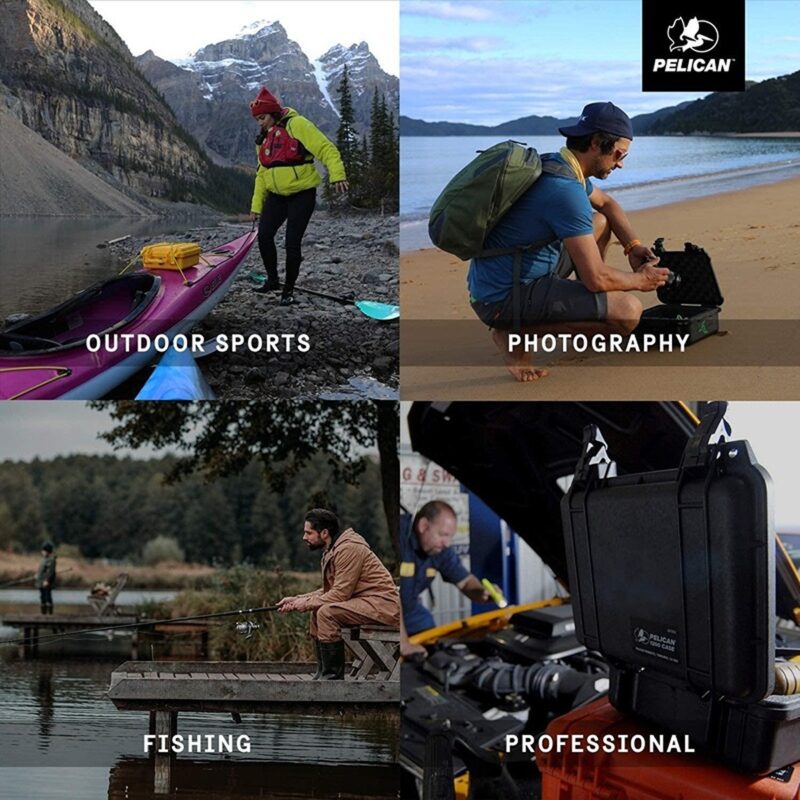 Pelican 1520NF Protector Case Black No Foam Watertight Crushproof Empty Interior 1520-001-110