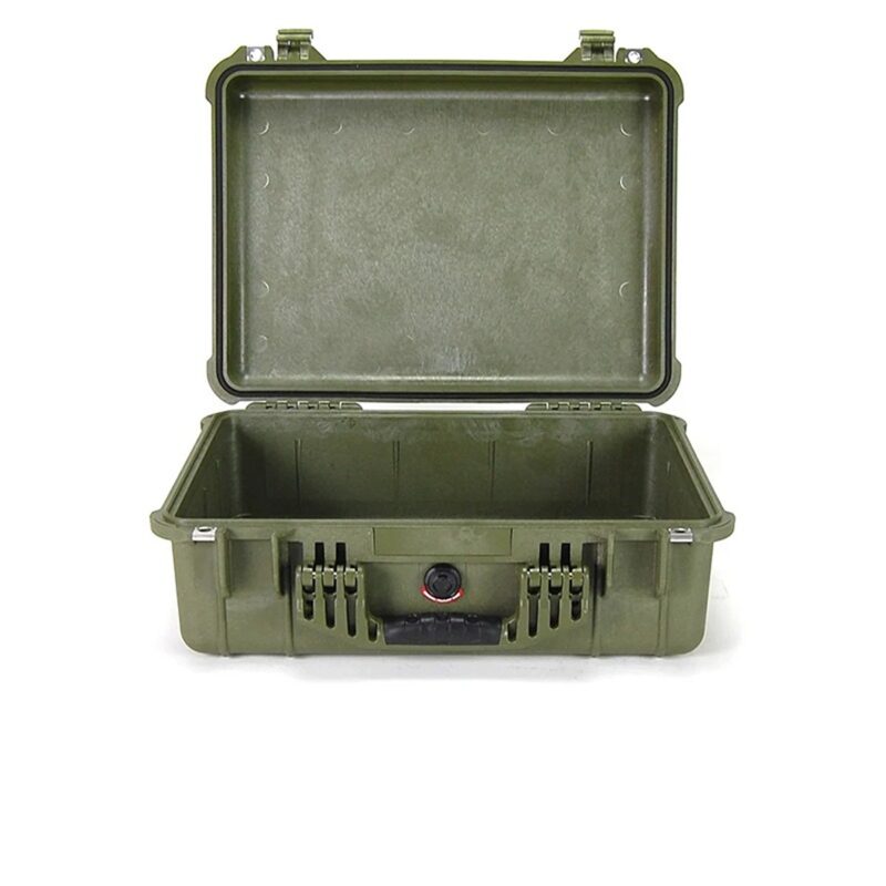 Pelican 1520NF Protector Case OD Green No Foam Watertight Crushproof Empty Interior 1520-001-130