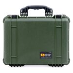Pelican 1520NF Protector Case OD Green No Foam Watertight Crushproof Empty Interior 1520-001-130