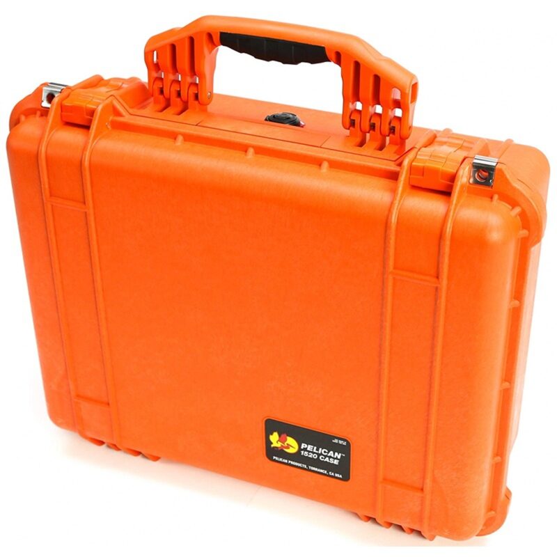 Pelican 1520NF Protector Case Orange No Foam Watertight Crushproof High Visibility Empty 1520-001-150