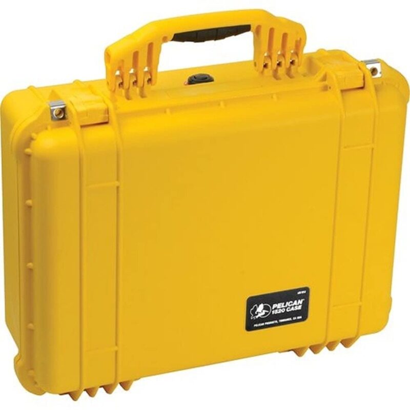 Pelican 1520NF Protector Case Yellow No Foam Watertight Crushproof High Visibility Empty 1520-001-240