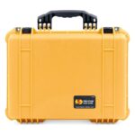 Pelican 1520NF Protector Case Yellow No Foam Watertight Crushproof High Visibility Empty 1520-001-240