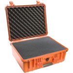 Pelican 1550 Protector Case Orange with Foam Watertight Crushproof Pick N Pluck High Visibility 1550-000-150