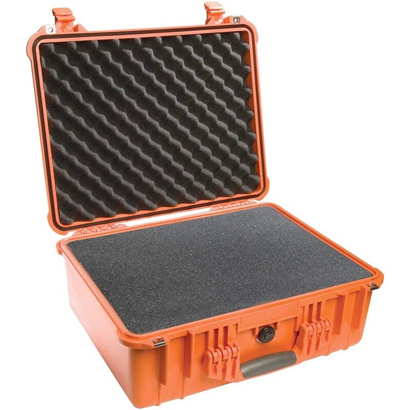 Pelican 1550 Protector Case Orange with Foam Watertight Crushproof Pick N Pluck High Visibility 1550-000-150