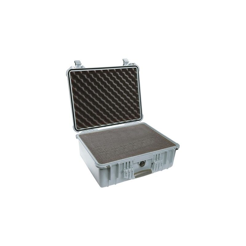 Pelican 1550 Protector Case Silver with Foam Watertight Crushproof Pick N Pluck 1550-000-180