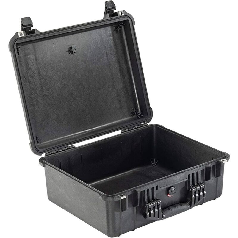 Pelican 1550NF Protector Case Black No Foam Watertight Crushproof Empty Interior 1550-001-110