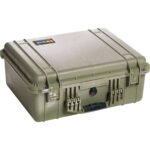 Pelican 1550NF Protector Case OD Green No Foam Watertight Crushproof Empty Interior 1550-001-130