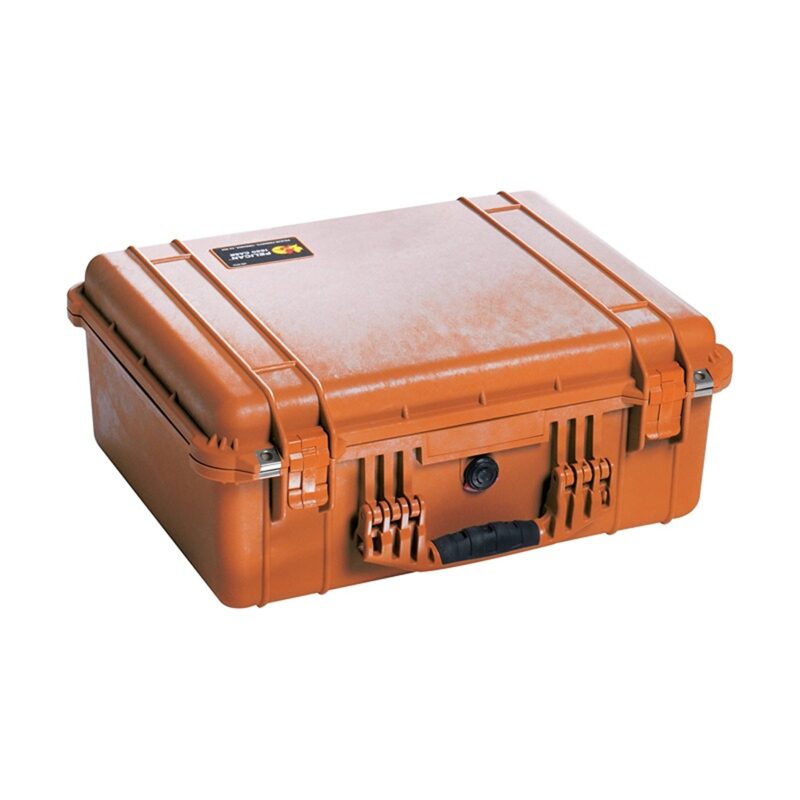 Pelican 1550NF Protector Case Orange No Foam Watertight Crushproof High Visibility Empty 1550-001-150