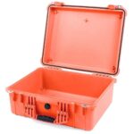 Pelican 1550NF Protector Case Orange No Foam Watertight Crushproof High Visibility Empty 1550-001-150