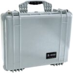 Pelican 1550NF Protector Case Silver No Foam Watertight Crushproof Empty Interior 1550-001-180