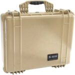 Pelican 1550NF Protector Case Desert Tan No Foam Watertight Crushproof Empty Interior 1550-001-190