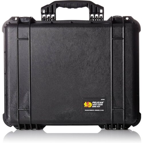 Pelican 1550EMS Medical Case Black with Lid Organizer & Padded Dividers Watertight Crushproof 1550-005-110