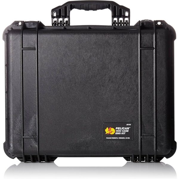Pelican 1550EMS Medical Case Black with Lid Organizer & Padded Dividers Watertight Crushproof 1550-005-110