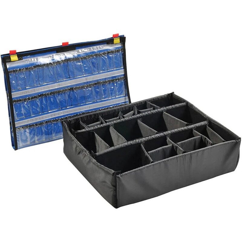 Pelican 1550EMS Medical Case Black with Lid Organizer & Padded Dividers Watertight Crushproof 1550-005-110