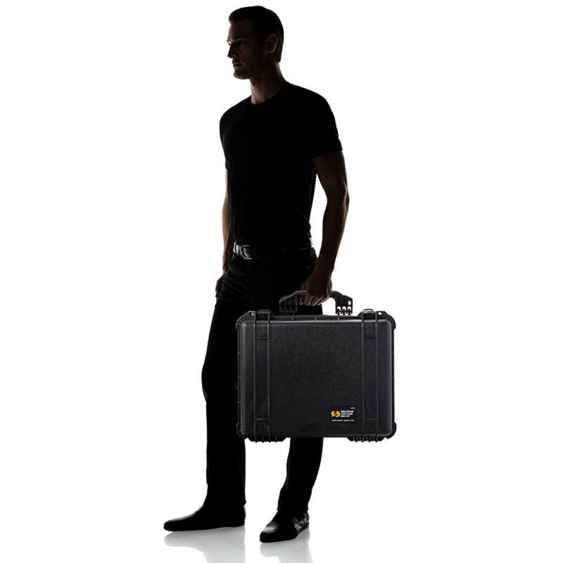 Pelican 1550EMS Medical Case Black with Lid Organizer & Padded Dividers Watertight Crushproof 1550-005-110