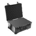 Pelican 1560 Protector Case Black with Foam Watertight Crushproof Rolling Wheels 1560-000-110
