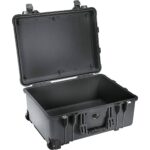 Pelican 1560 Protector Case Black with Foam Watertight Crushproof Rolling Wheels 1560-000-110