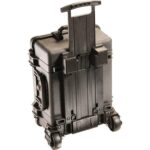 Pelican 1560 Protector Case Black with Foam Watertight Crushproof Rolling Wheels 1560-000-110
