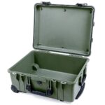 Pelican 1560 Protector Case OD Green with Foam Watertight Crushproof Rolling Wheels 1560-000-130