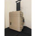 Pelican 1560 Protector Case Desert Tan with Foam Watertight Crushproof Rolling Wheels 1560-000-190