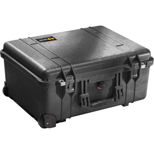Pelican 1560NF Protector Case No Foam Black - Watertight Crushproof Hard Equipment Case with Wheels & Trolley Handle