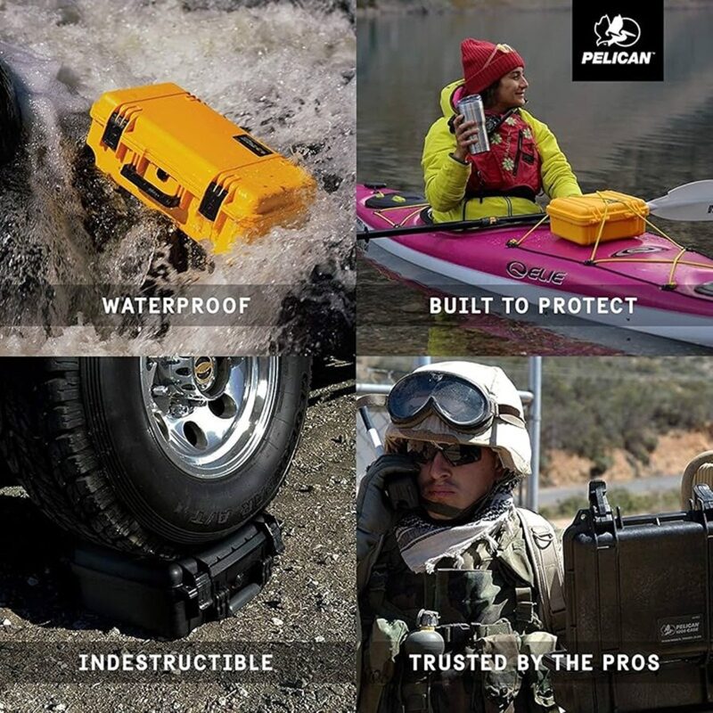 Pelican 1560NF Protector Case No Foam Black - Watertight Crushproof Hard Equipment Case with Wheels & Trolley Handle