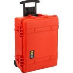 Pelican 1560NF Protector Case No Foam Orange - Watertight Crushproof Hard Equipment Case with Wheels & Trolley Handle