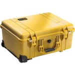 Pelican 1560NF Protector Case No Foam Yellow - Watertight Crushproof Hard Equipment Case with Wheels & Trolley Handle