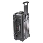 Pelican 1560LFC Protector Laptop Case Black with Foam & Lid Organizer - Watertight Crushproof Hard Carry-On Case with Laptop Sleeve, Wheels & Trolley Handle