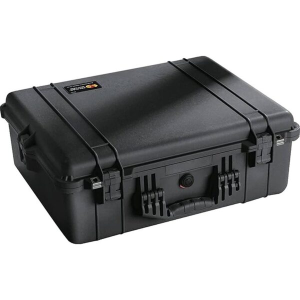 Pelican 1600 Protector Case with Foam Black - Watertight Crushproof Hard Equipment Case with Pick N Pluck Foam & Pressure Valve