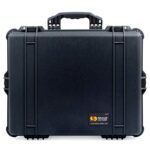 Pelican 1600 Protector Case with Foam Black - Watertight Crushproof Hard Equipment Case with Pick N Pluck Foam & Pressure Valve